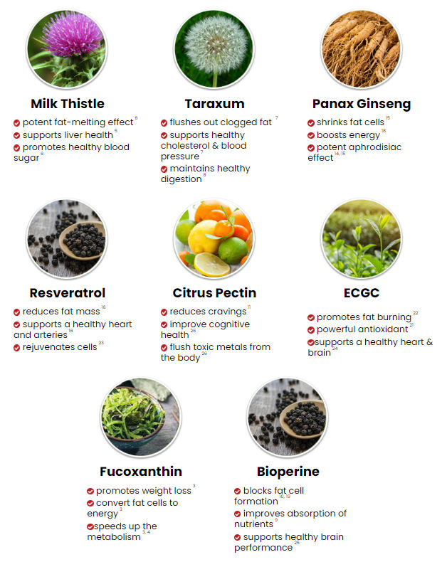 Ikaria Juice supplement facts